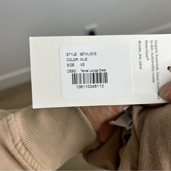 NWT MATE The Label Tencel Lounge Midi Tank Dress in Mushroom Size XS - Picture 13 of 13